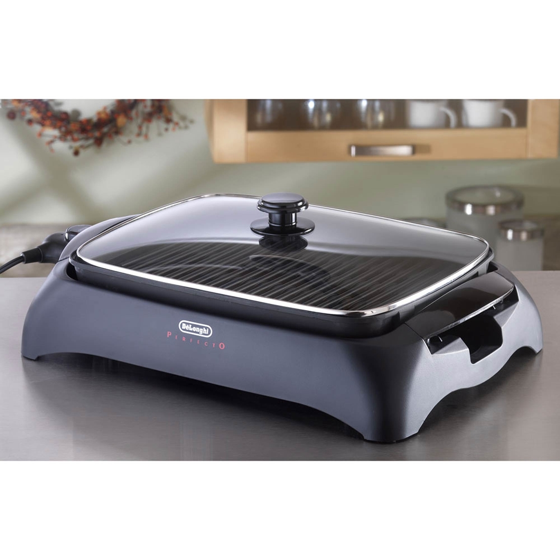 Delonghi Healthy Indoor Grill with Die Cast Aluminum Nonstick Cooking Surface - Image 8 of 8