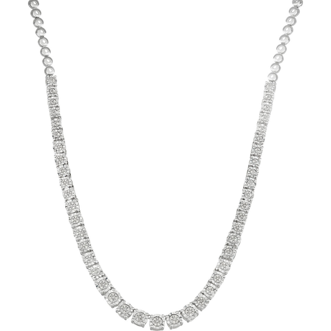 Sterling Silver 1/3 CTW Diamond Necklace - Image 2 of 2