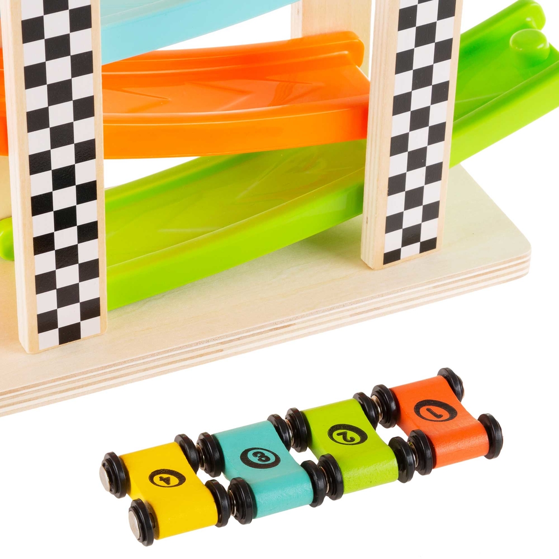 Hey! Play! Toy Ramp Race Track and Racecar Set - Image 6 of 7