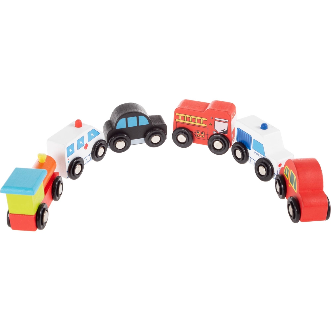 Hey! Play! Mini Wooden Car 6 pc. Toy Set - Image 4 of 8