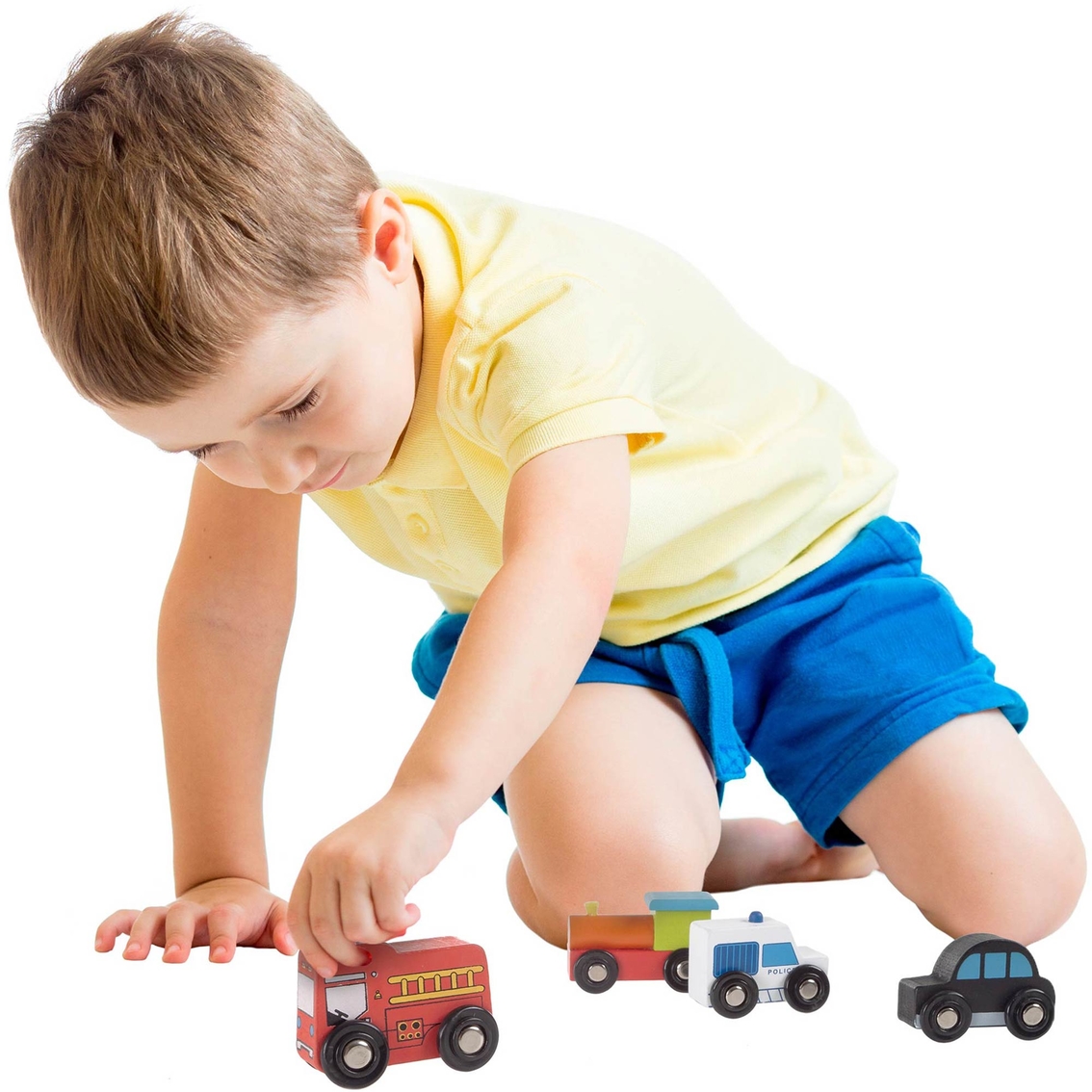 Hey! Play! Mini Wooden Car 6 pc. Toy Set - Image 6 of 8