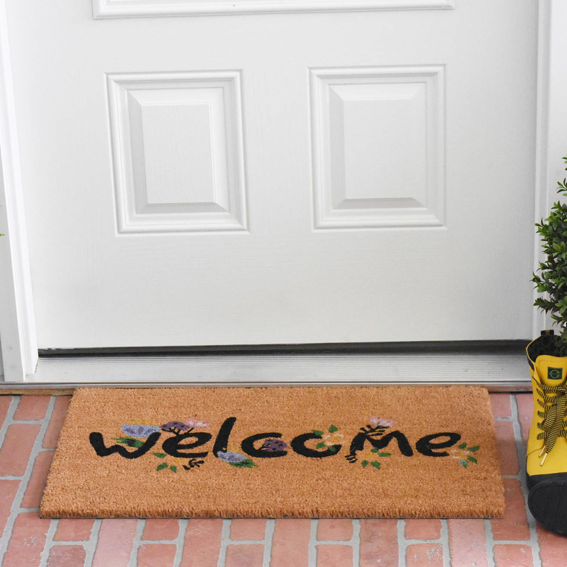 Calloway Mills 17 x 29 in. Spring Welcome Doormat - Image 3 of 5