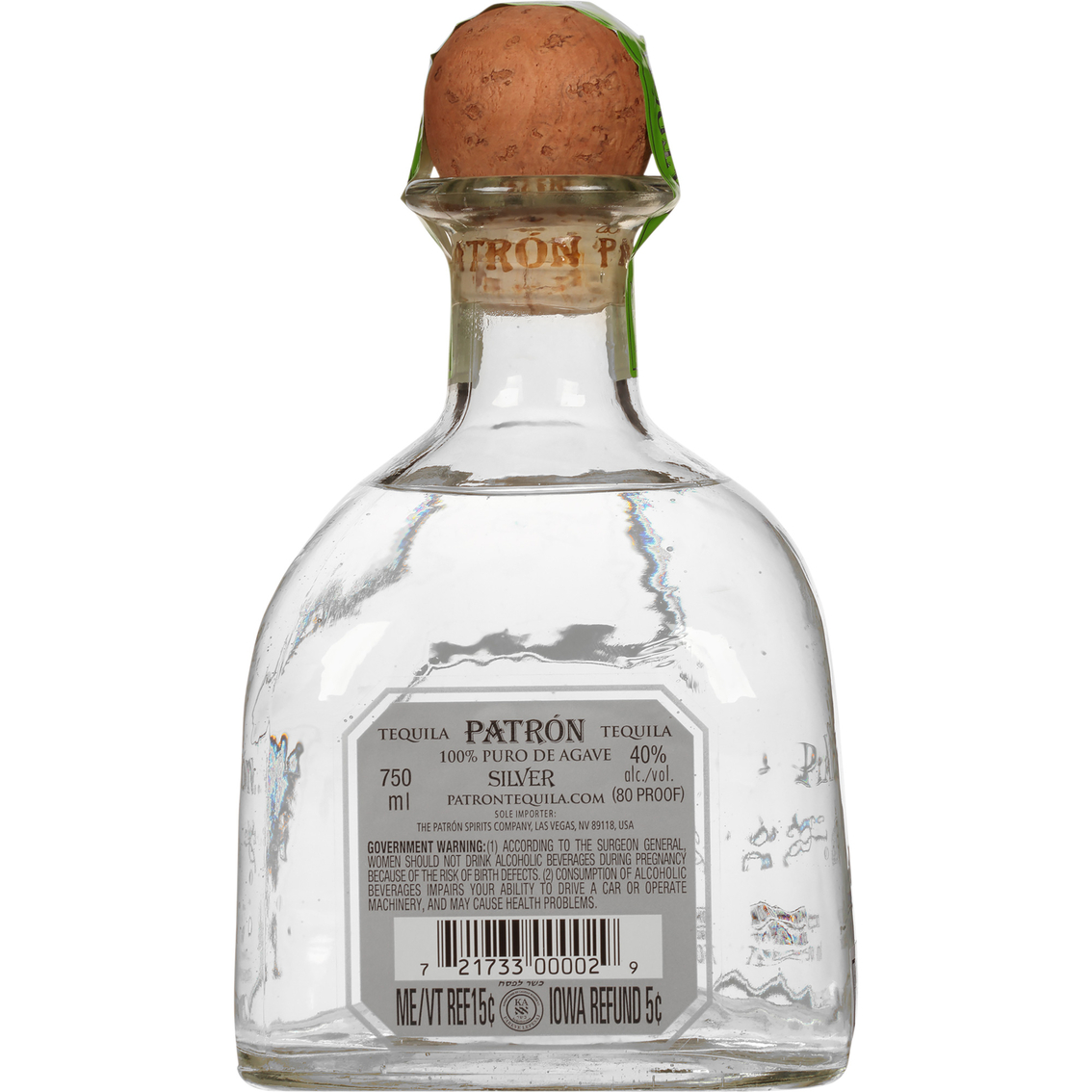 Patron Silver Tequila 750ml - Image 2 of 2