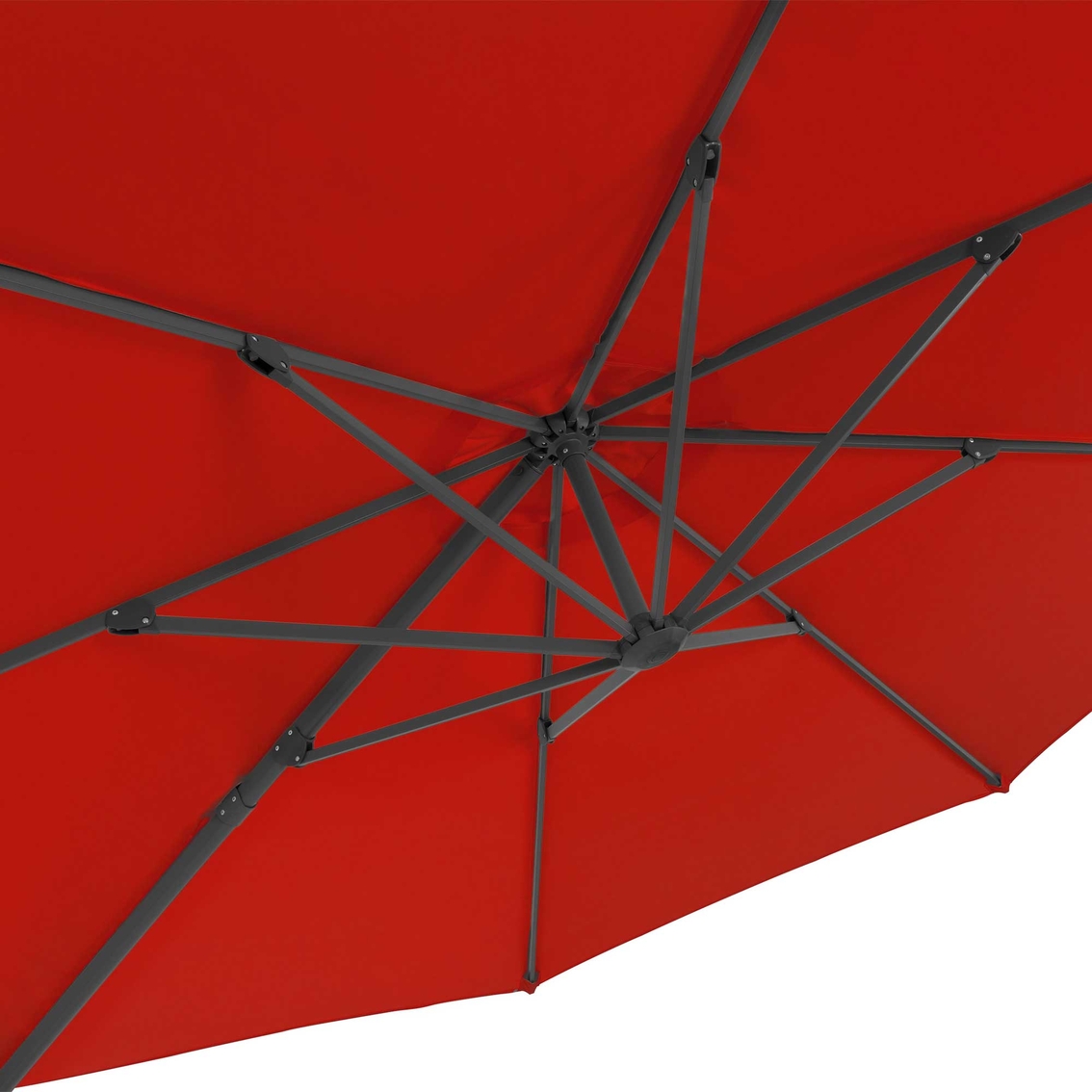 CorLiving 11.5 ft. UV Resistant Deluxe Tilting Patio Umbrella - Image 5 of 10