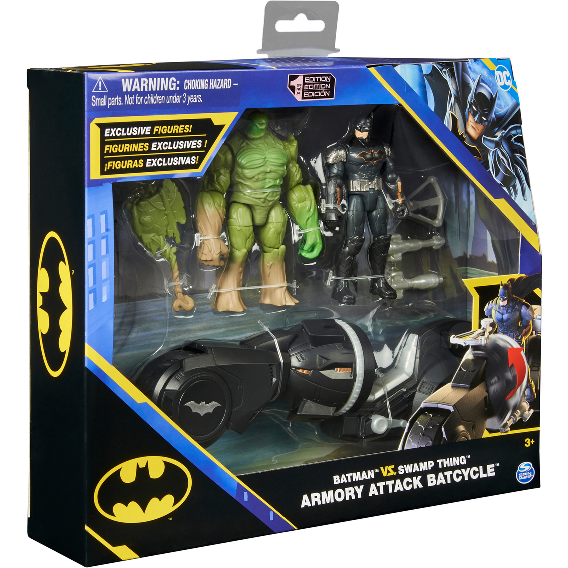 DC Comics Batman vs. Swamp Thing Armory Attack Batcycle Set - Image 2 of 7