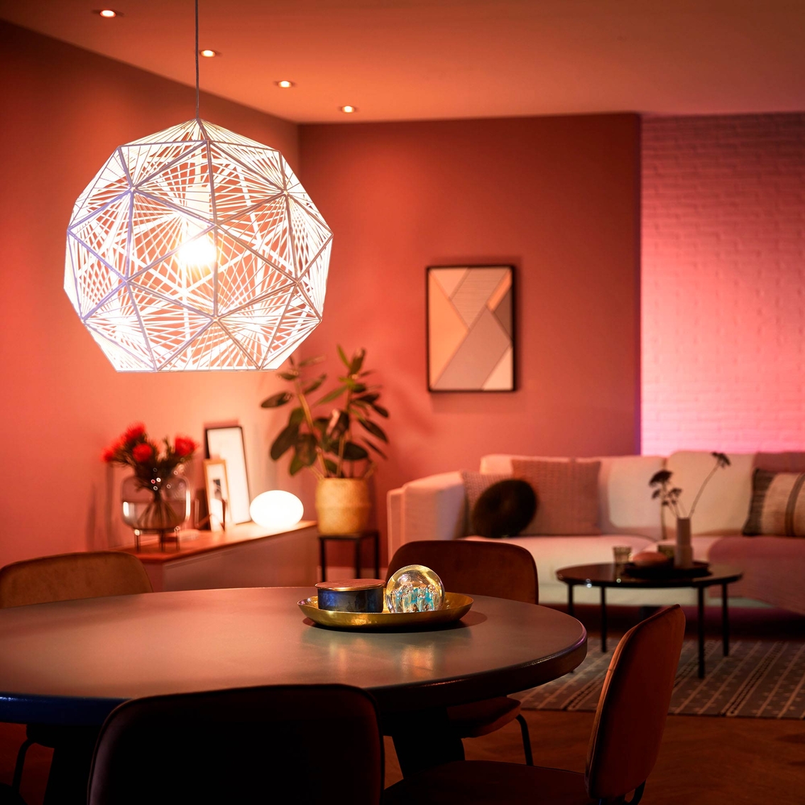 Philips Hue White and Color Ambiance A19 Bluetooth 75W Smart LED Starter Kit - Image 7 of 7