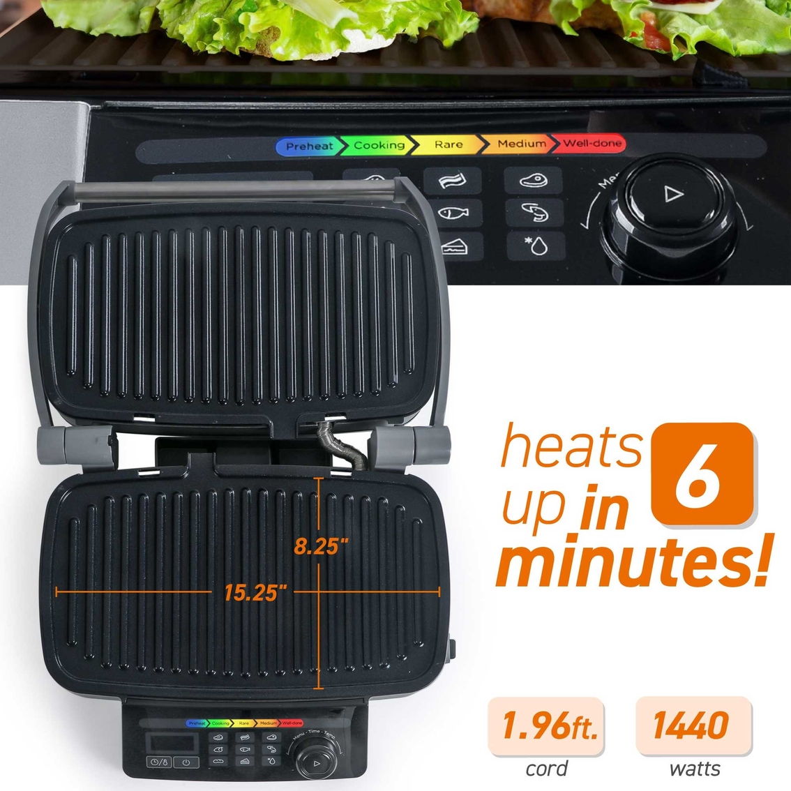 Commercial Chef 9 in 1 Contact Grill - Image 4 of 7