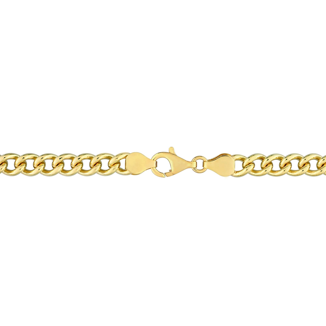 Sofia B. 18K Yellow Gold Over Sterling Silver 6.5mm Curb Link Chain Bracelet - Image 2 of 2