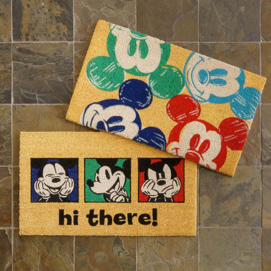 Disney Mickey Mouse Hi There Coir Mat Set 2 pk. - Image 2 of 7