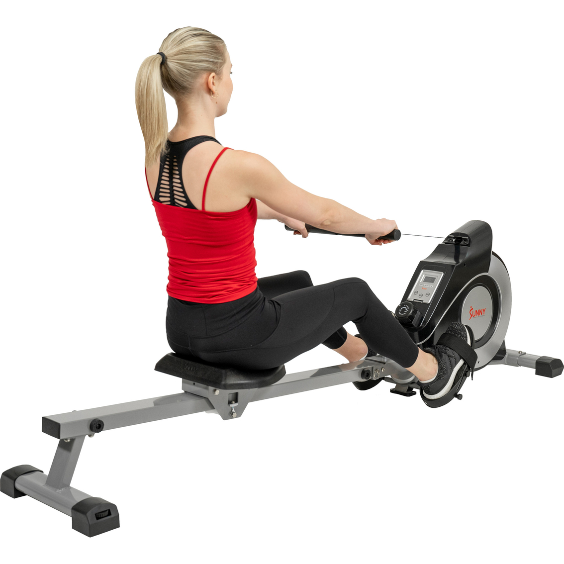 Sunny Health & Fitness Magnetic Rowing Machine - Image 5 of 10