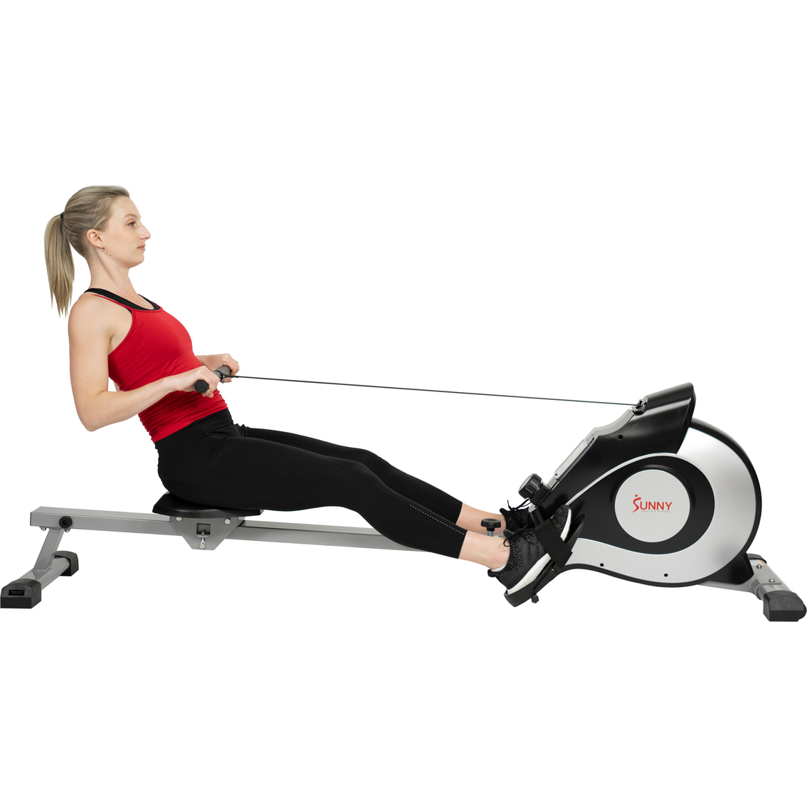 Sunny Health & Fitness Magnetic Rowing Machine - Image 6 of 10