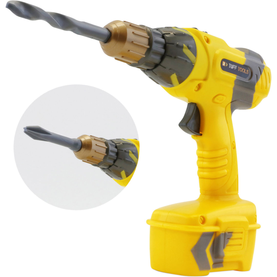 Lanard Tuff Tools Pretend Play Toy Power Drill with Realistic Functions - Image 2 of 2