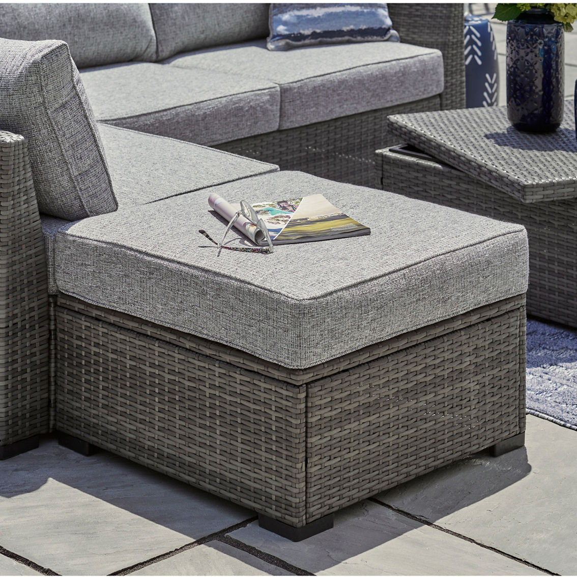 Signature Design by Ashley Petal Road 4 pc. Outdoor Sectional Set - Image 3 of 3