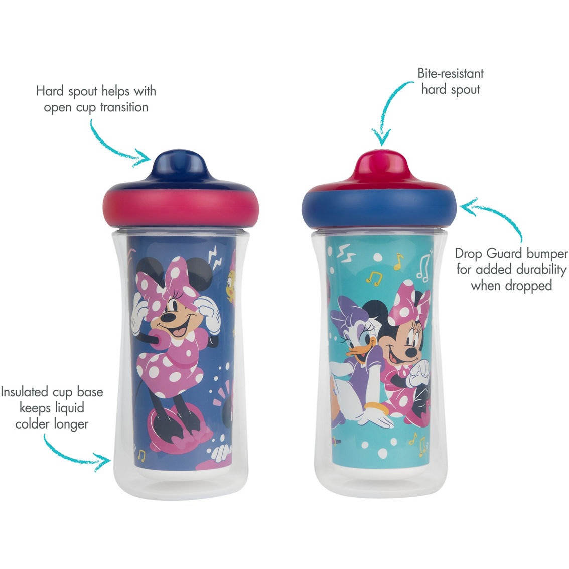 Disney Baby Minnie Mouse Insulated Sippy Cup 2 pk. - Image 6 of 6