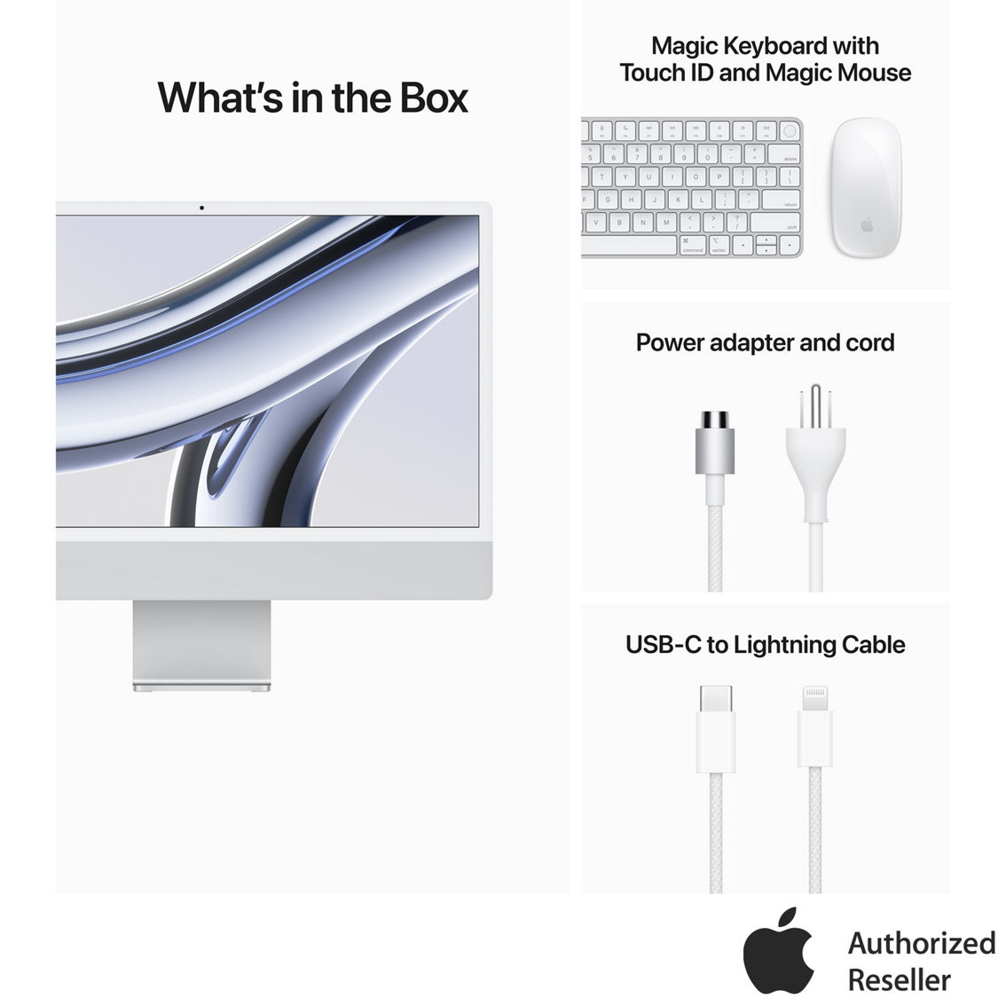 Apple iMac 24 in. Retina Display M3 Chip 8 Core CPU 10 Core GPU 8GB RAM 256GB SDD - Image 8 of 8