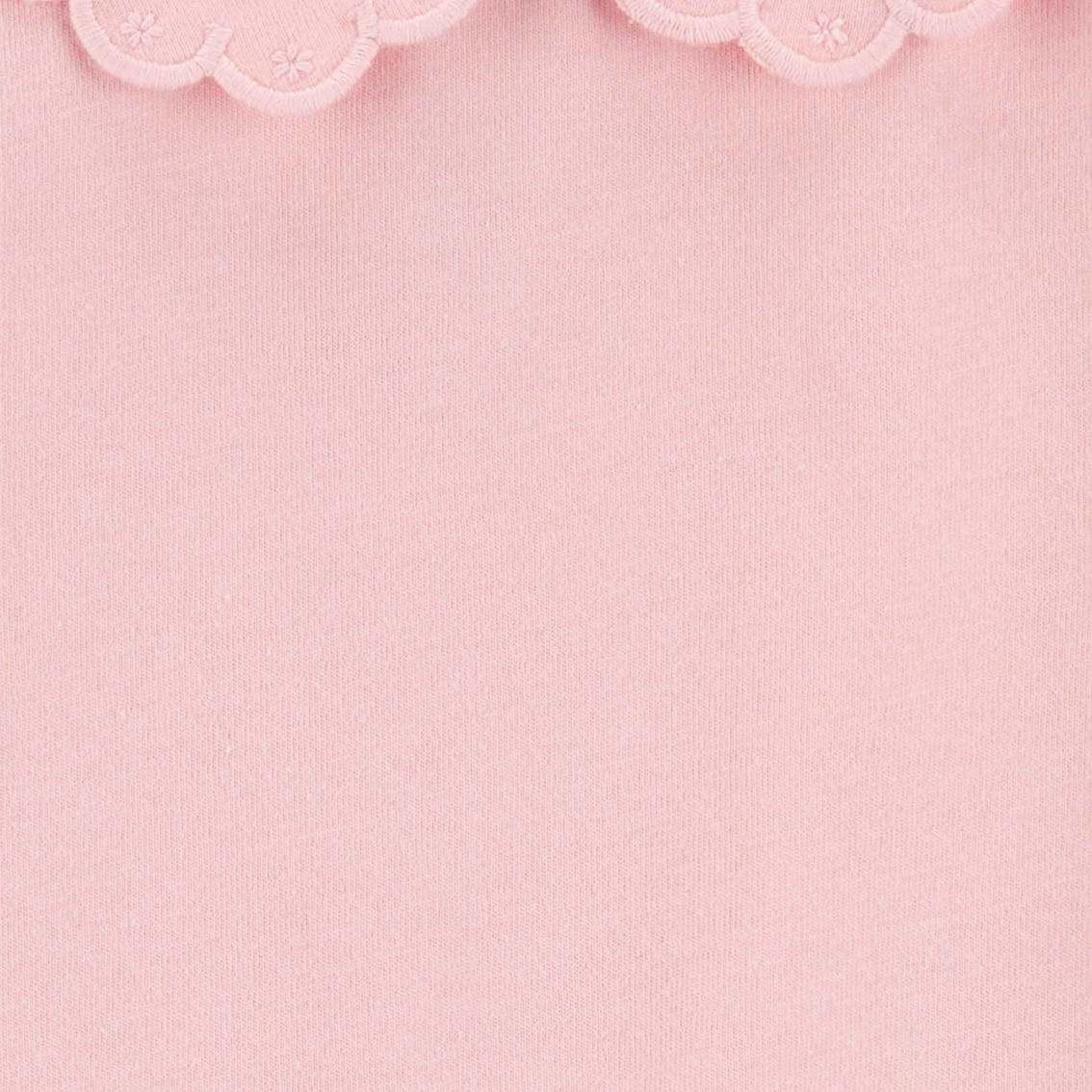 Oshkosh Toddler Girls Pink Scalloped Peter Pan Collar Jersey Tee - Image 2 of 2