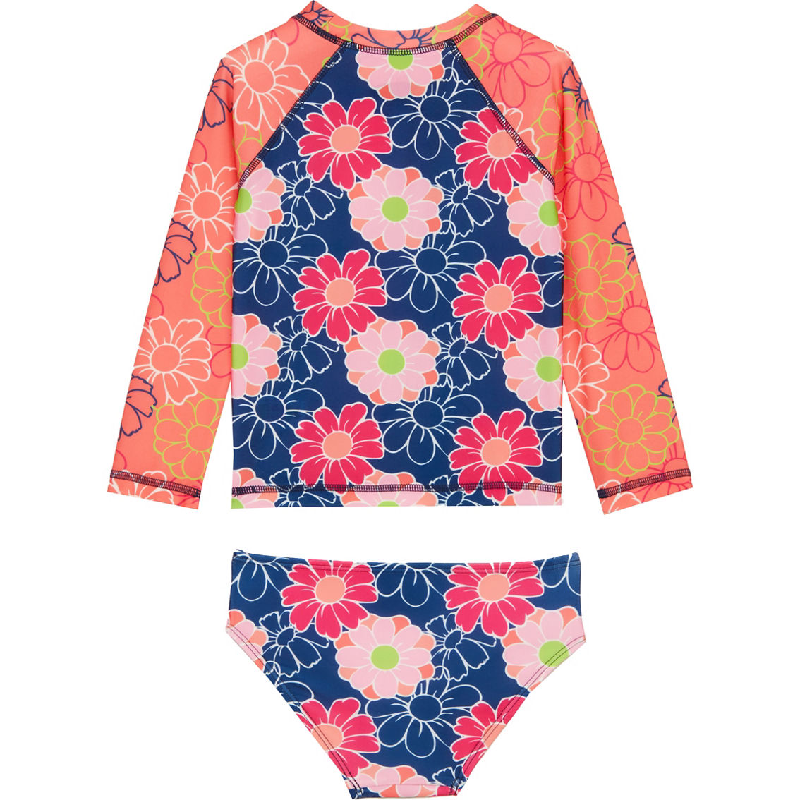Surf Zone Baby Girls Floral 2 pc. Swimsuit - Image 2 of 2