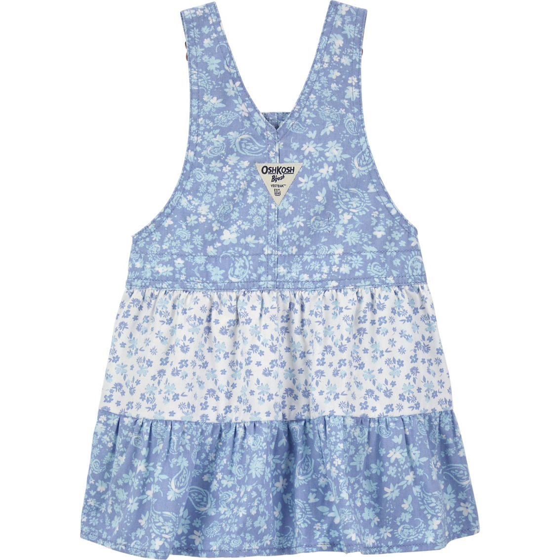 OshKosh B'gosh Toddler Girls Floral Print Tiered Jumper Dress - Image 2 of 3