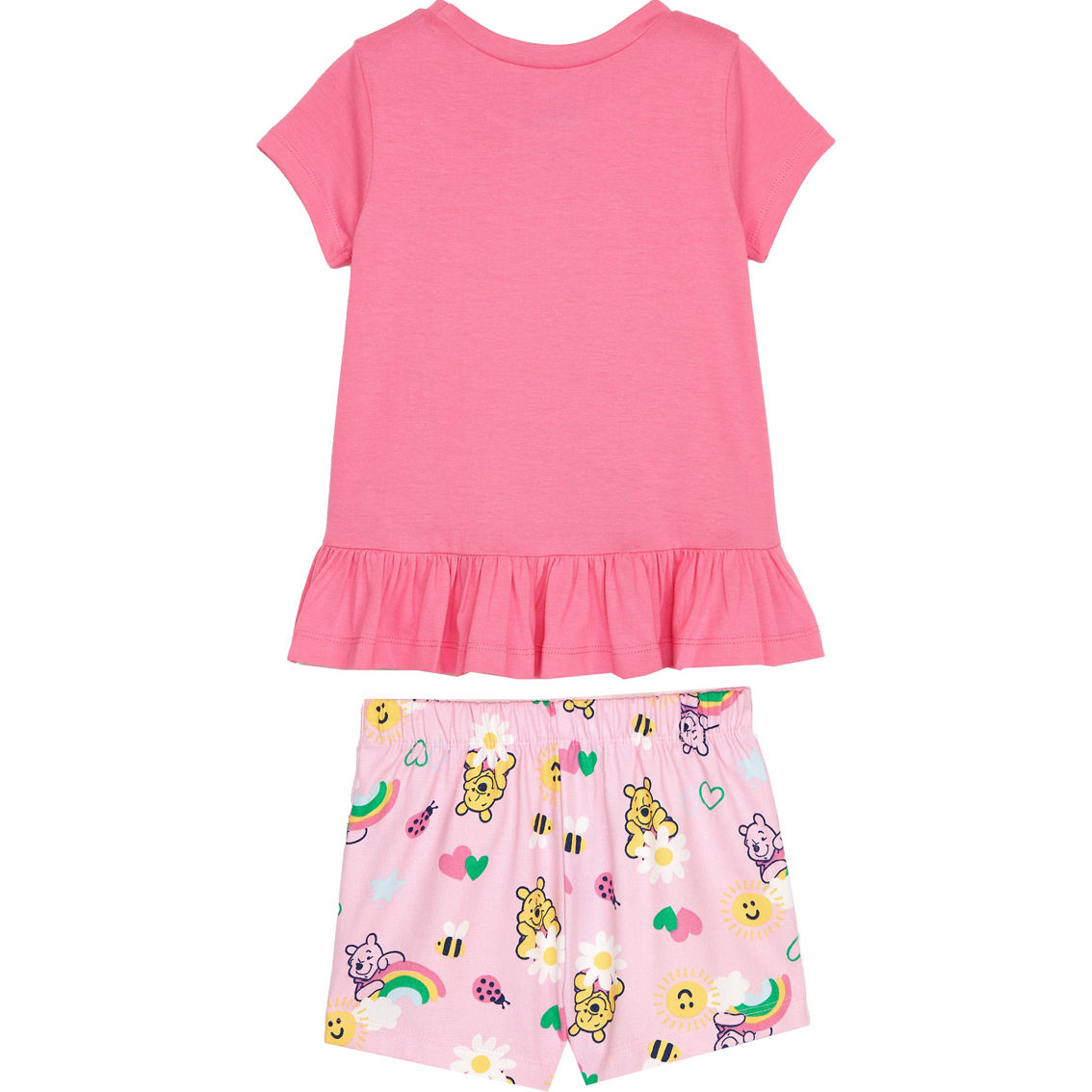 Disney Toddler Girls Winnie The Pooh Jersey Top and Twill Shorts 2 pc. Set - Image 2 of 2