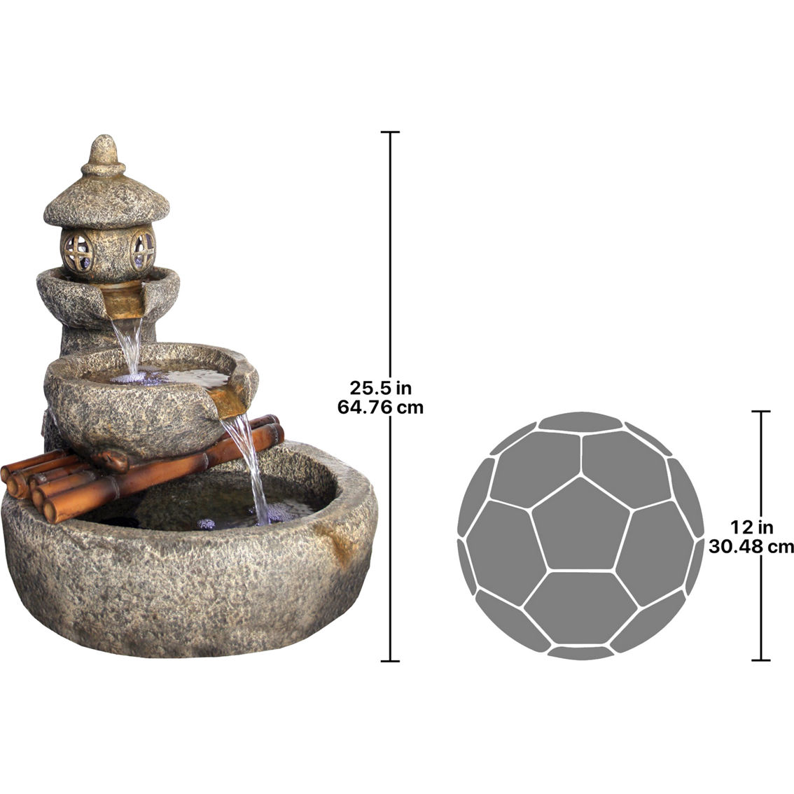 Design Toscano Tranquil Springs Pagoda Fountain - Image 3 of 3