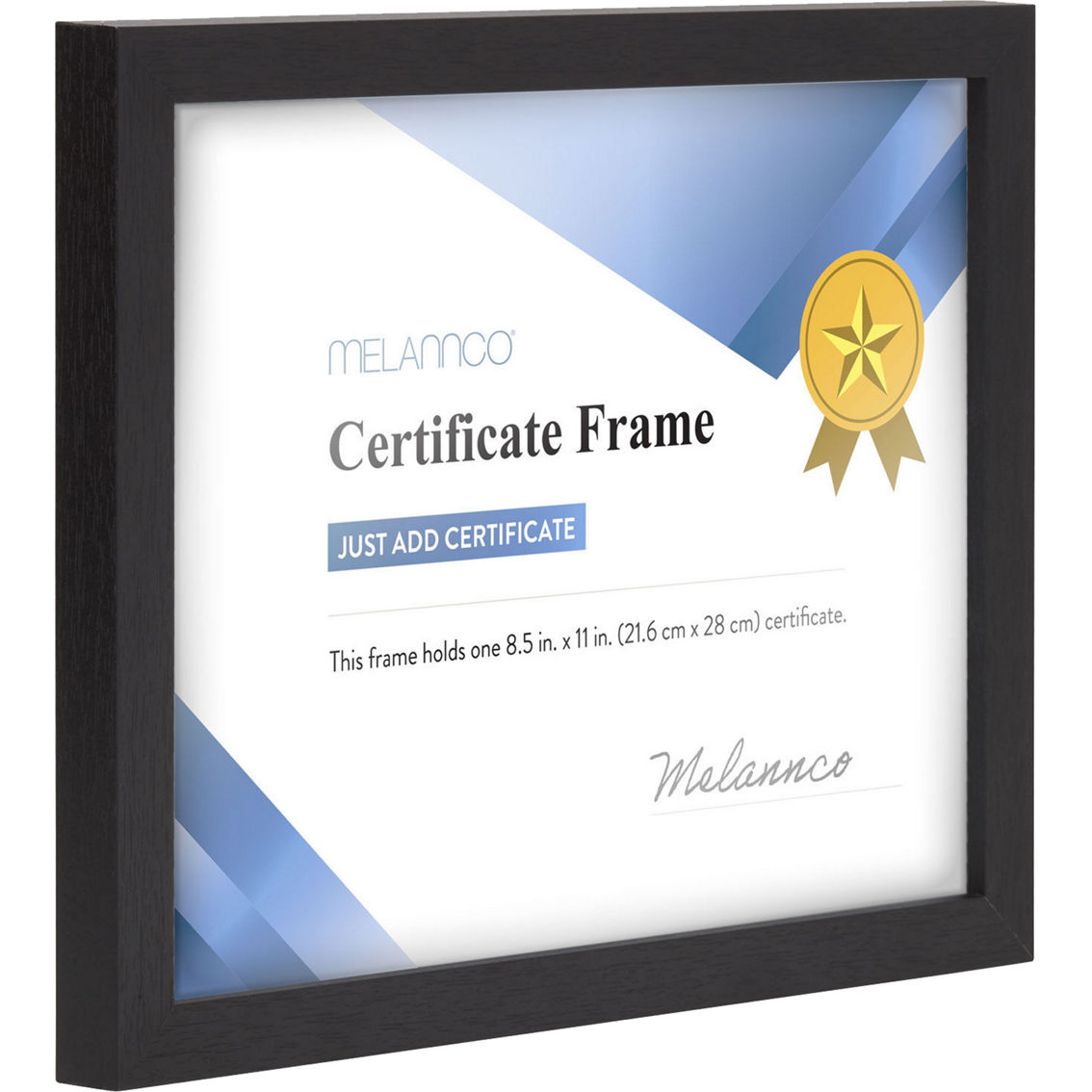 Melannco 8 x10 in. Black Wood Certificate Frame - Image 2 of 4