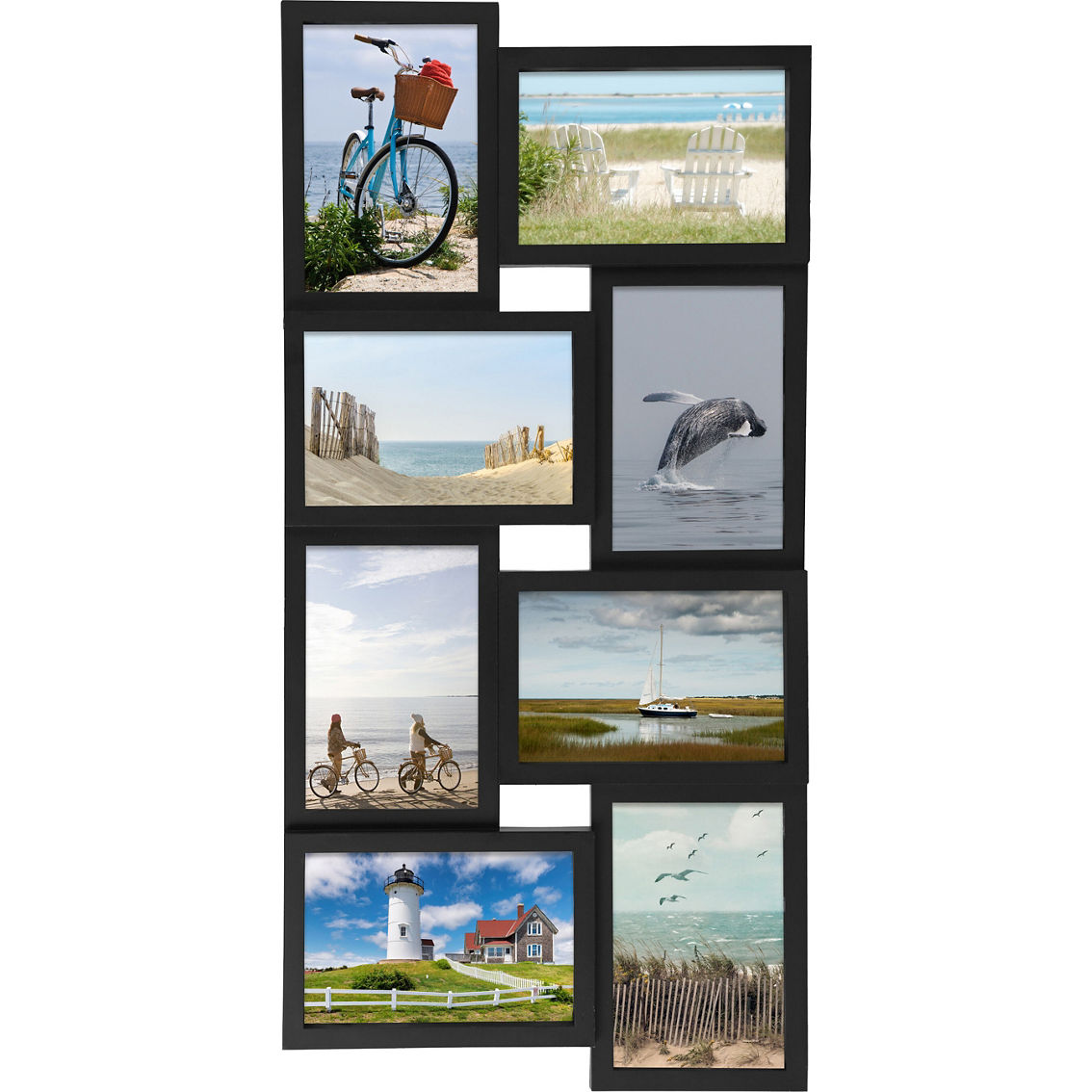 Melannco 24 x 12 in. 8 Opening Photo Collage Frame - Image 3 of 6
