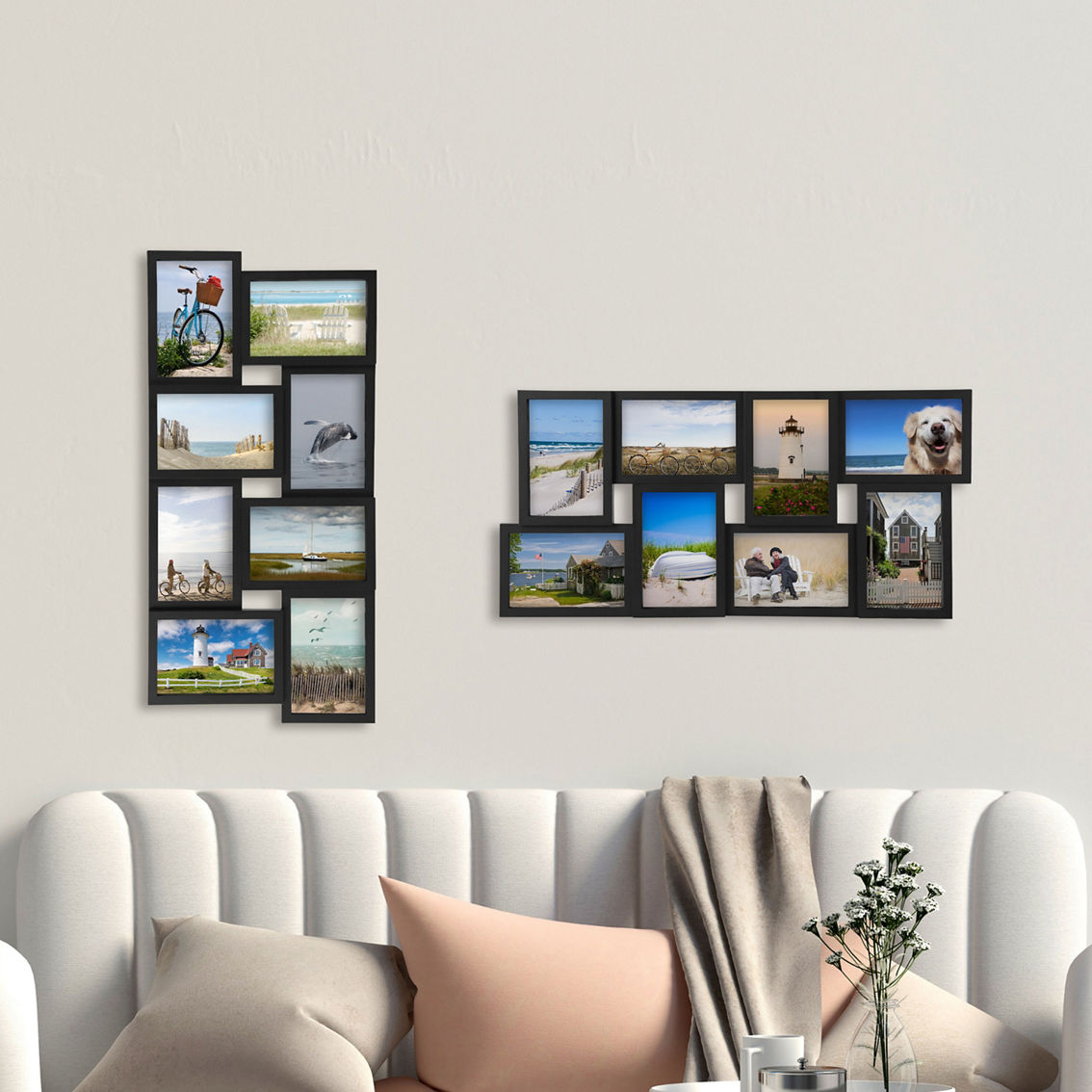 Melannco 24 x 12 in. 8 Opening Photo Collage Frame - Image 4 of 6