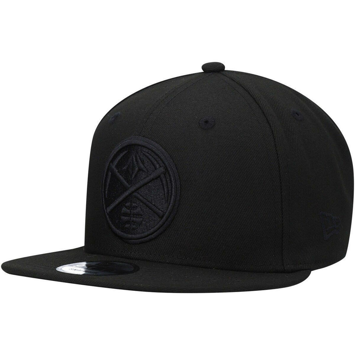 New Era Men's Denver Nuggets Black On Black 9FIFTY Snapback Hat - Image 2 of 4