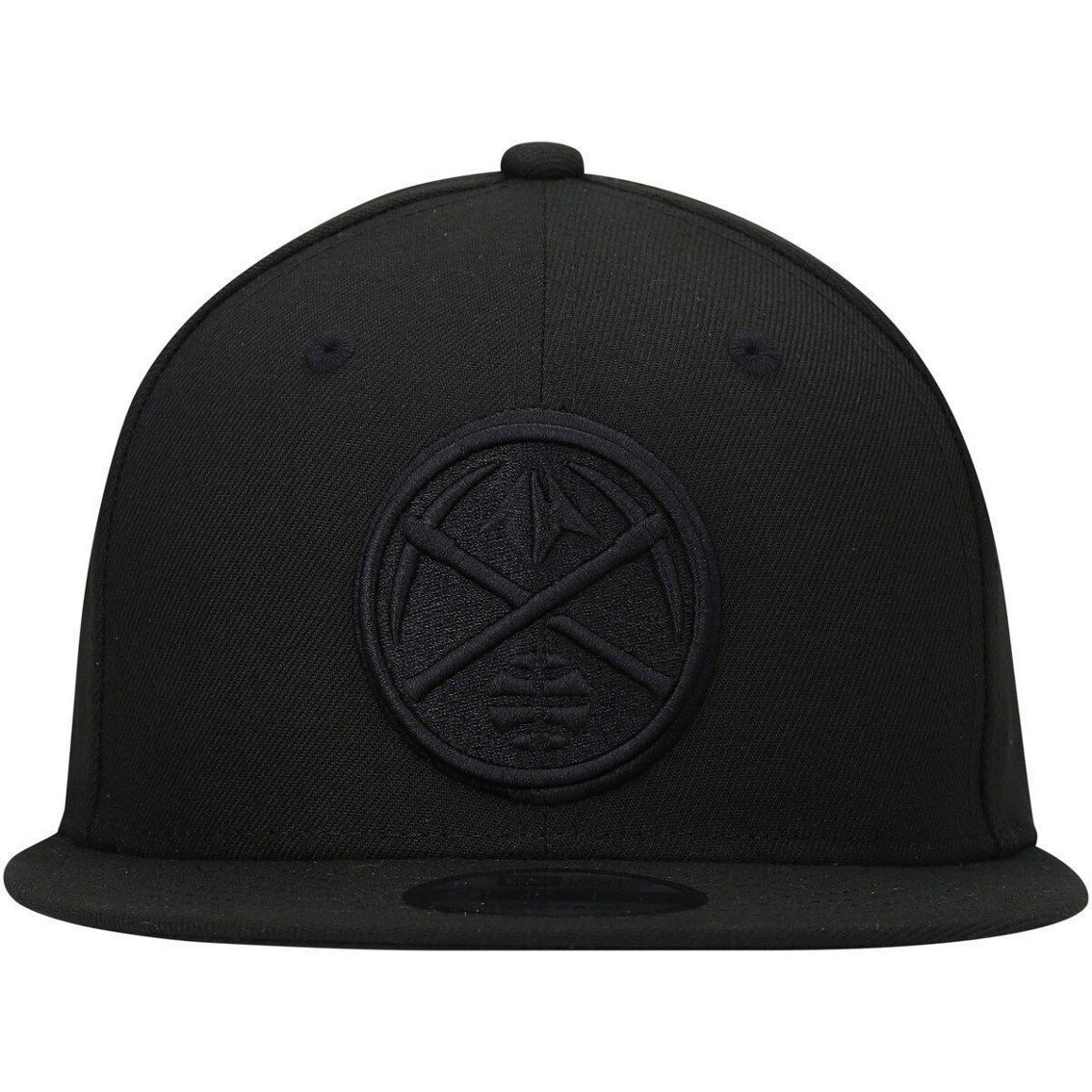 New Era Men's Denver Nuggets Black On Black 9FIFTY Snapback Hat - Image 3 of 4