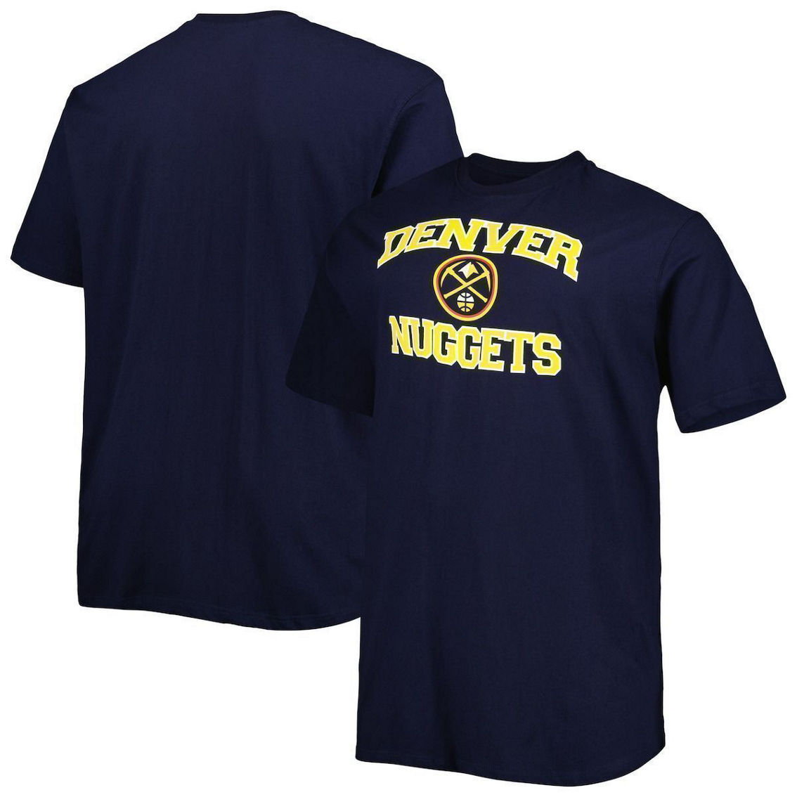Profile Men's Navy Denver Nuggets Big & Tall Heart & Soul T-Shirt - Image 2 of 4