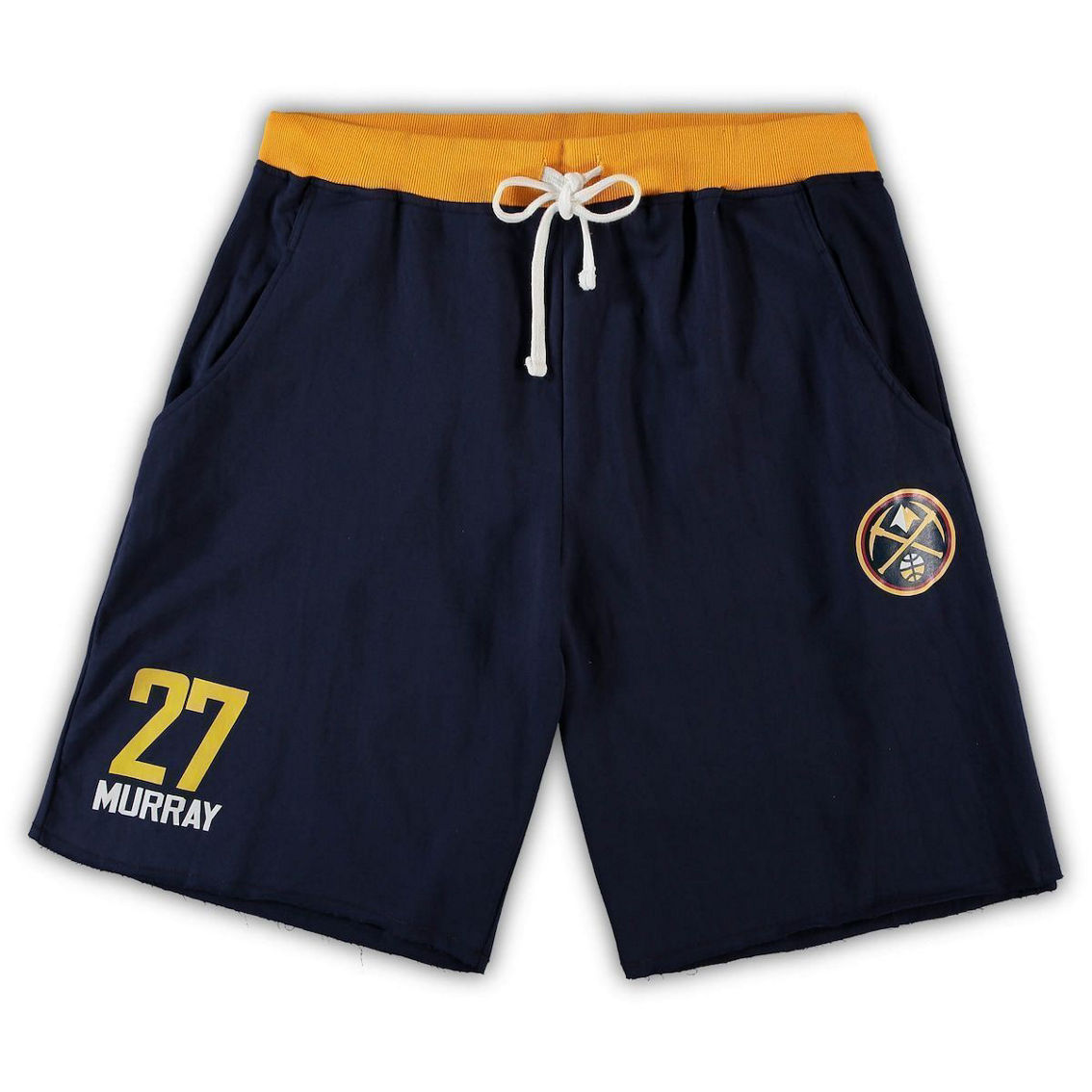 Profile Men's Jamal Murray Navy Denver Nuggets Big & Tall French Terry Name & Number Shorts - Image 2 of 4