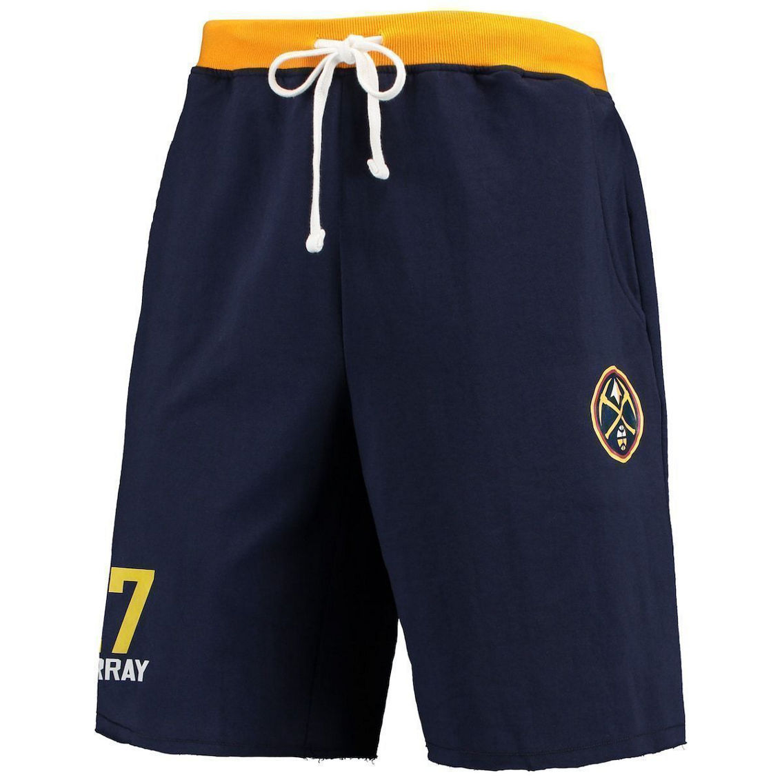 Profile Men's Jamal Murray Navy Denver Nuggets Big & Tall French Terry Name & Number Shorts - Image 3 of 4