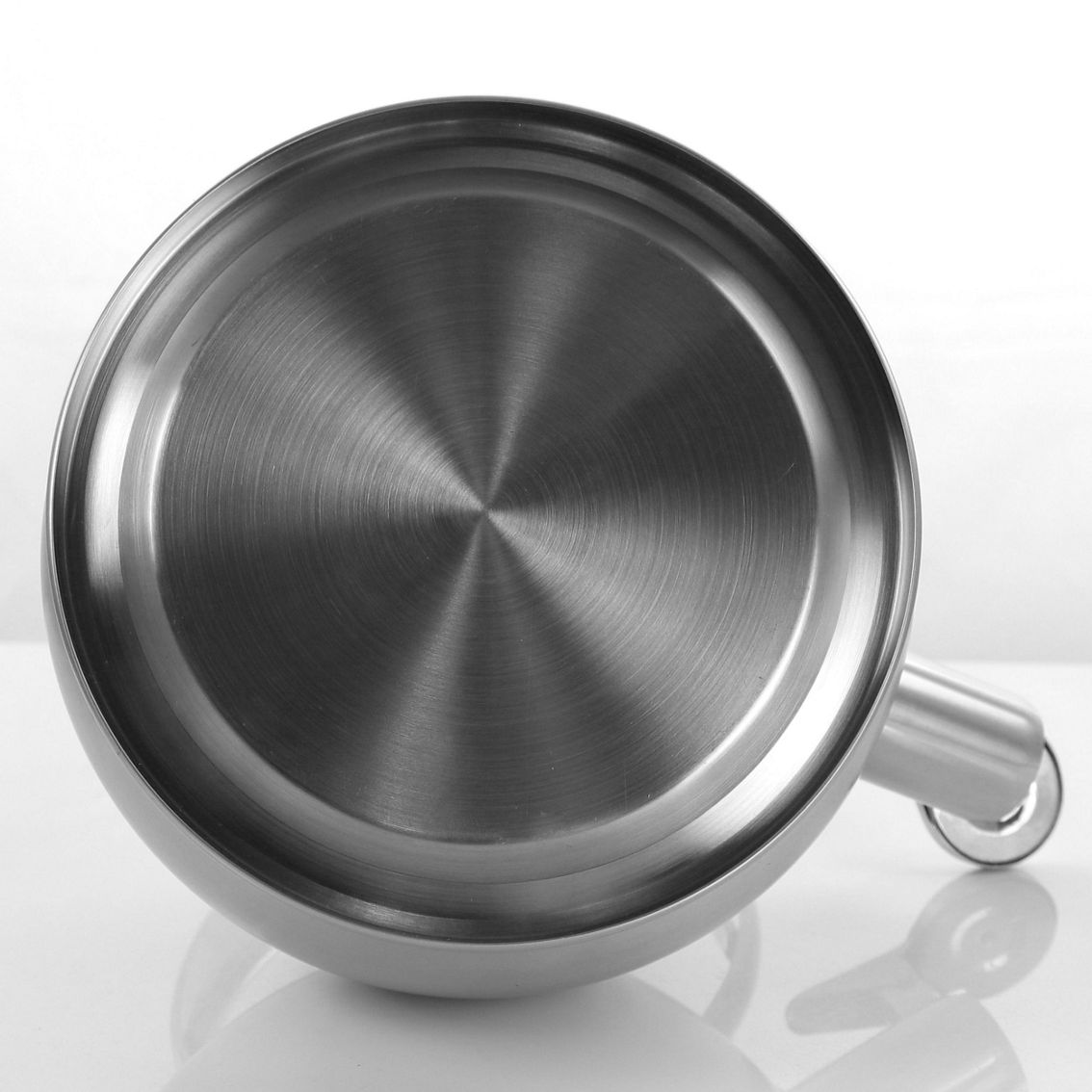 MegaChef 2.8 Liter Round Stovetop Whistling Kettle in Brushed Silver - Image 3 of 5