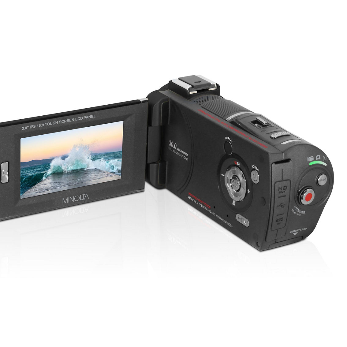 Minolta MN4K30NV 4K Ultra HD / 30MP IR Night Vision Camcorder - Image 4 of 5
