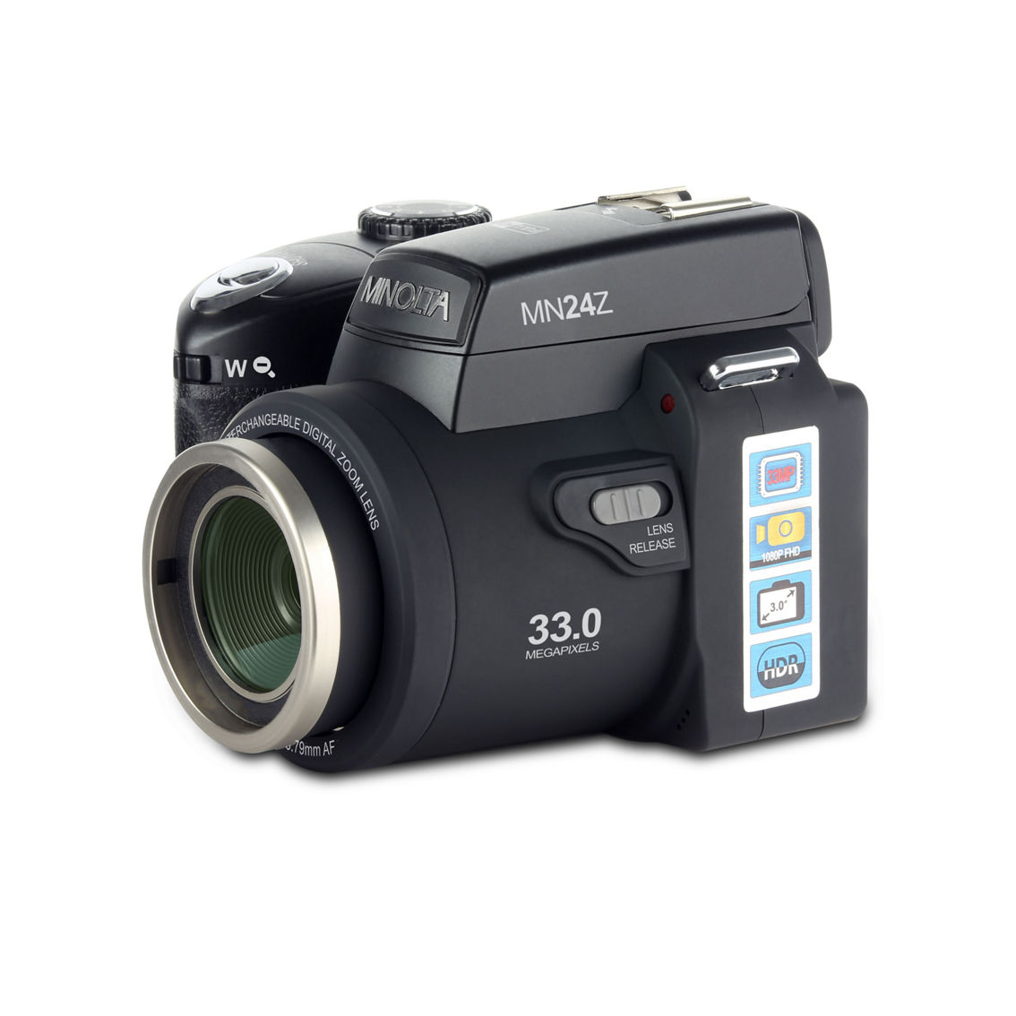 Minolta MN24Z 33 MP / 1080P HD Digital Camera with Interchangeable Lens Kit - Image 2 of 5