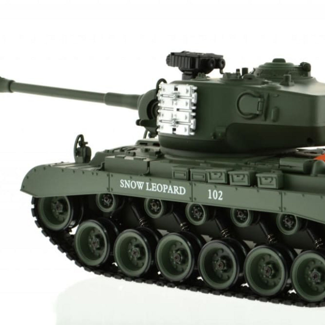 CIS-YZ-814 1:18 scale WWII USA Snow Leopard tank with lights sound and BB gun - Image 3 of 5