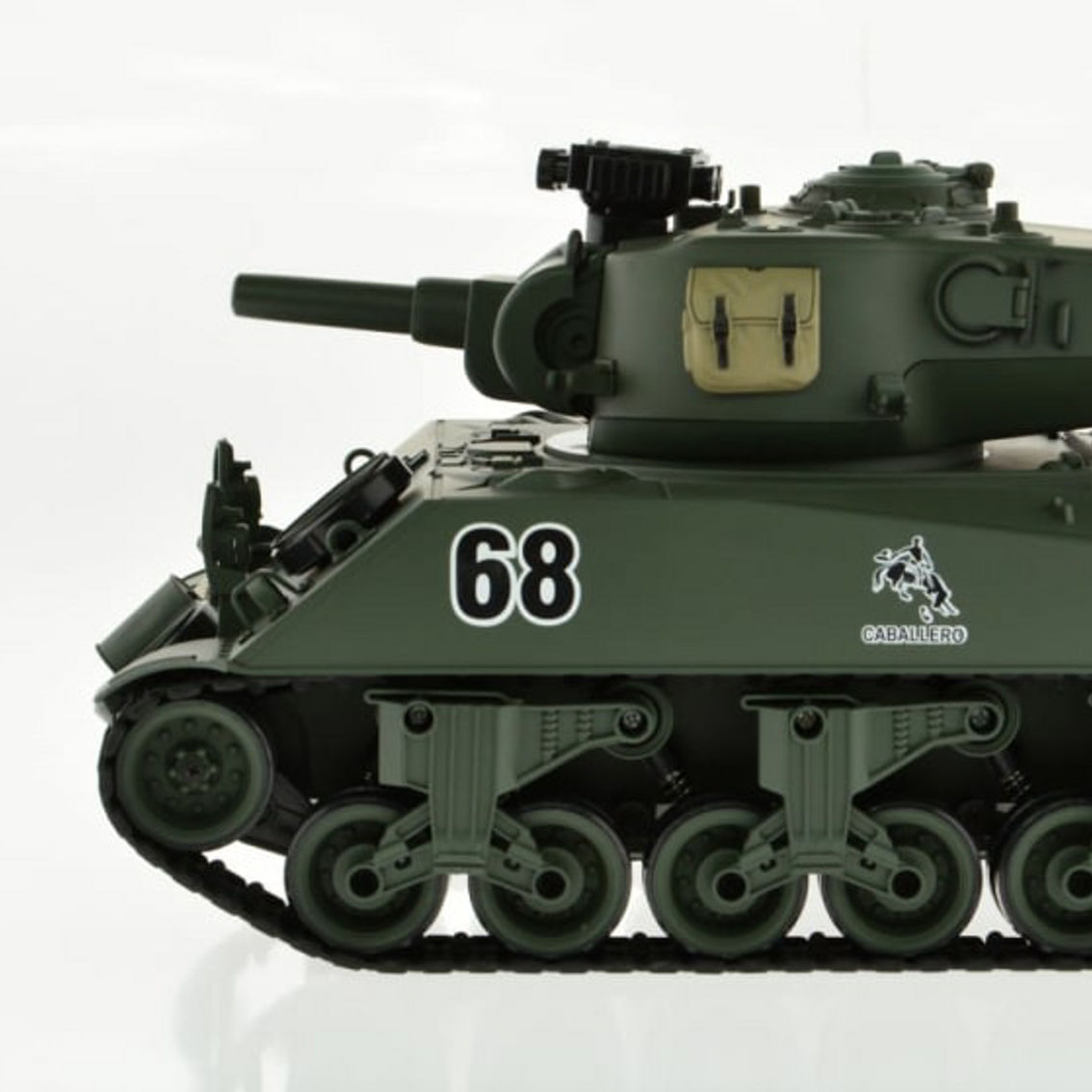 CIS-YZ-828 1:18 scale WWII USA Sherman tank with lights sound and BB gun - Image 2 of 5