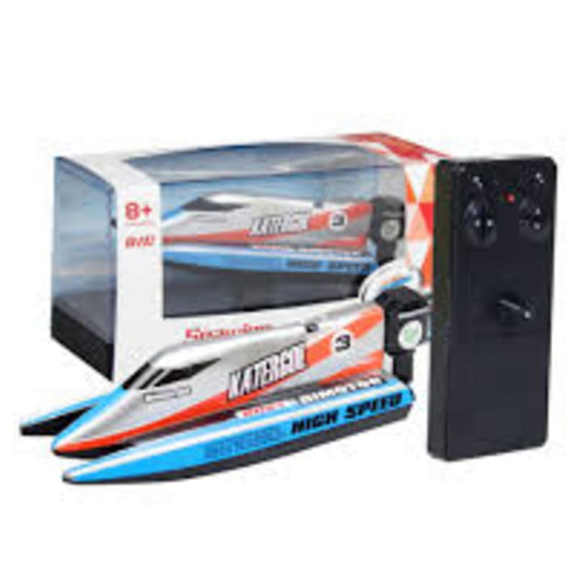 CIS-3313M-B Micro 2.4 Ghz Formula 1 speed boat with decals 2 colors Red and Blue - Image 3 of 5