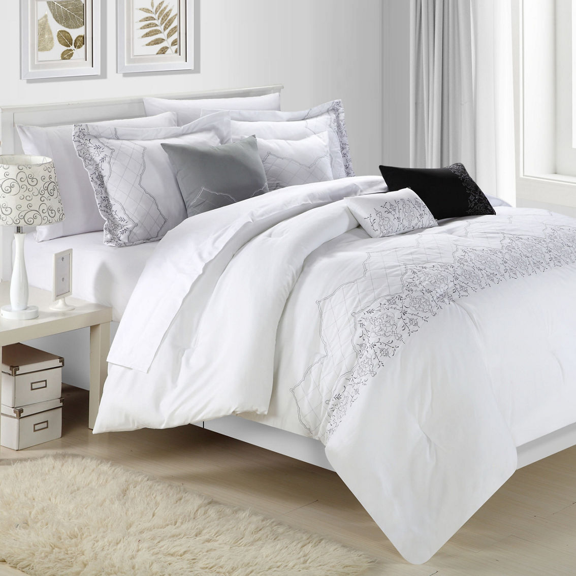 Chic Home Grace 12pc Comforter Set - Image 2 of 5