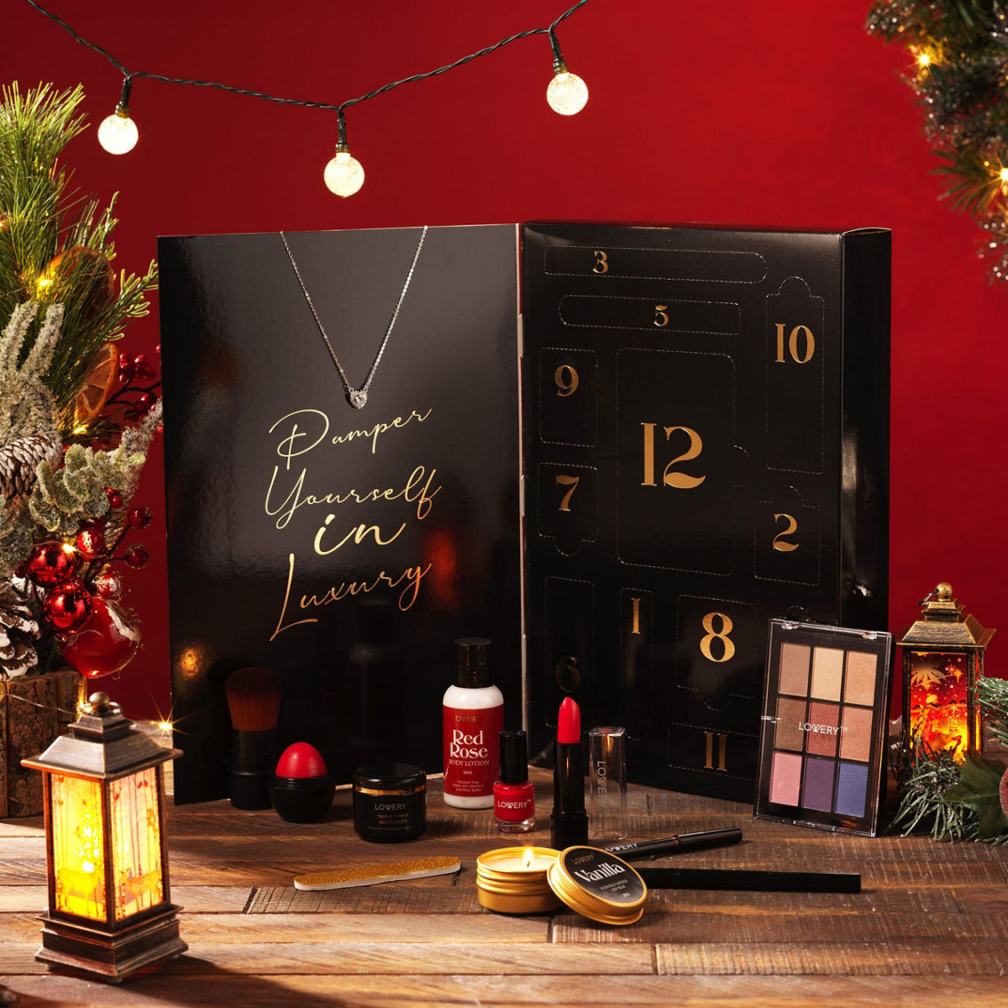 Lovery 12 Days Luxury Beauty Advent Calendar 22-Pc. Makeup & Skincare Gift Set - Image 2 of 5