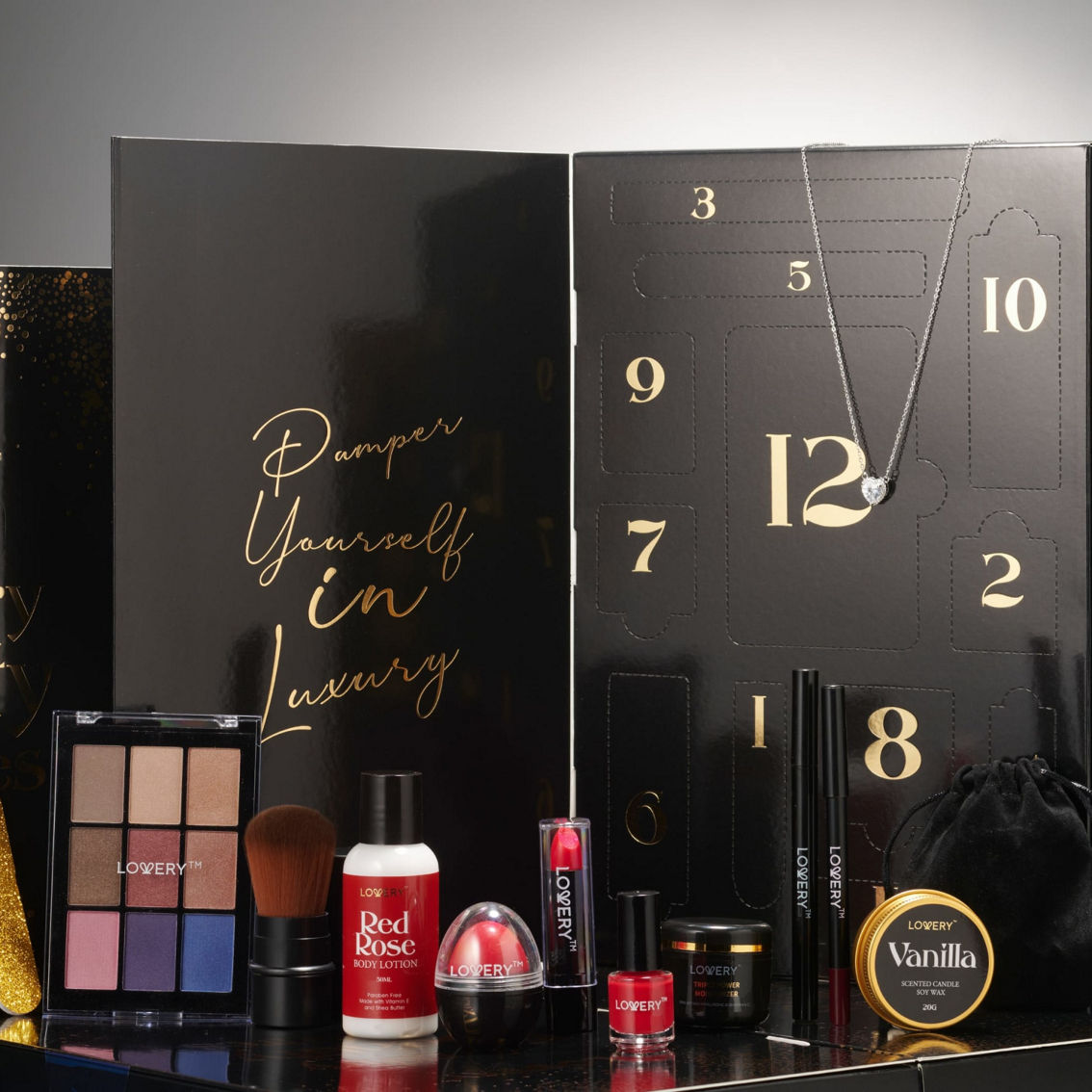 Lovery 12 Days Luxury Beauty Advent Calendar 22-Pc. Makeup & Skincare Gift Set - Image 3 of 5