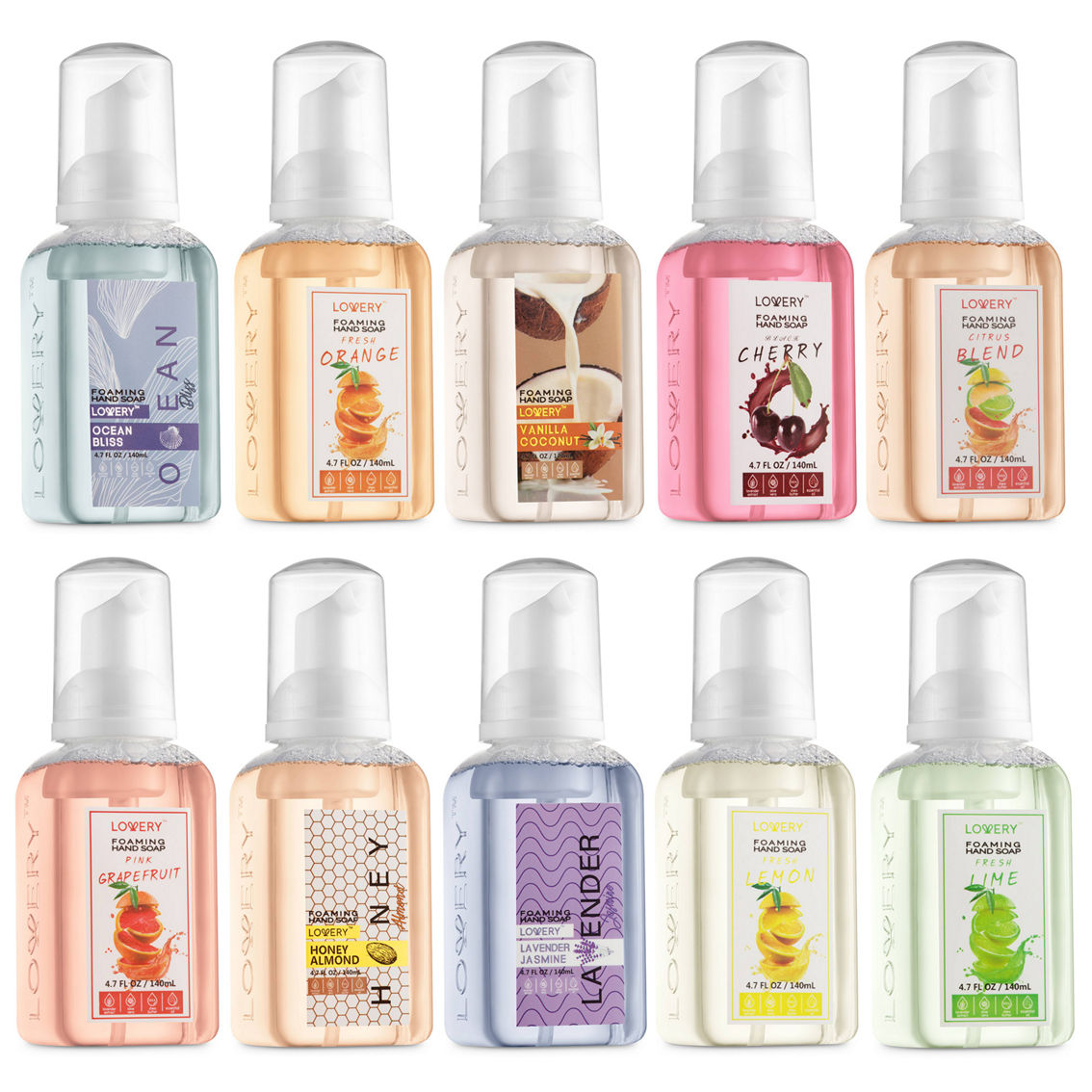 Lovery 10-Pc. Hand Foaming Soap - Bath and Body Care Gift Set - Image 5 of 5