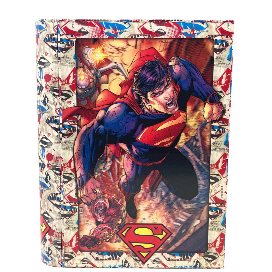 Prime 3D DC Comics Superman 3D Lenticular Puzzle in a Collectible Tin Book: 300 Pcs - Image 3 of 5