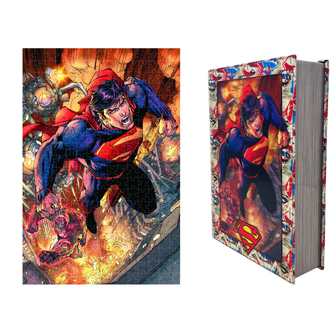 Prime 3D DC Comics Superman 3D Lenticular Puzzle in a Collectible Tin Book: 300 Pcs - Image 5 of 5