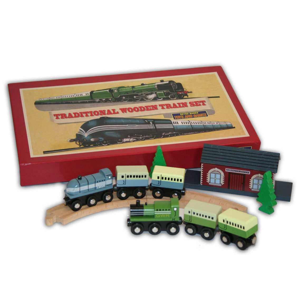 Perisphere & Trylon Traditional Wooden Train Set - Image 2 of 2