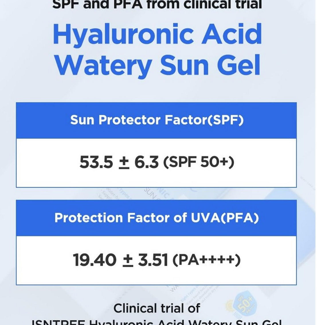 ISNTREE Hyaluronic Acid Watery Sun Gel 50 ml - Image 5 of 5