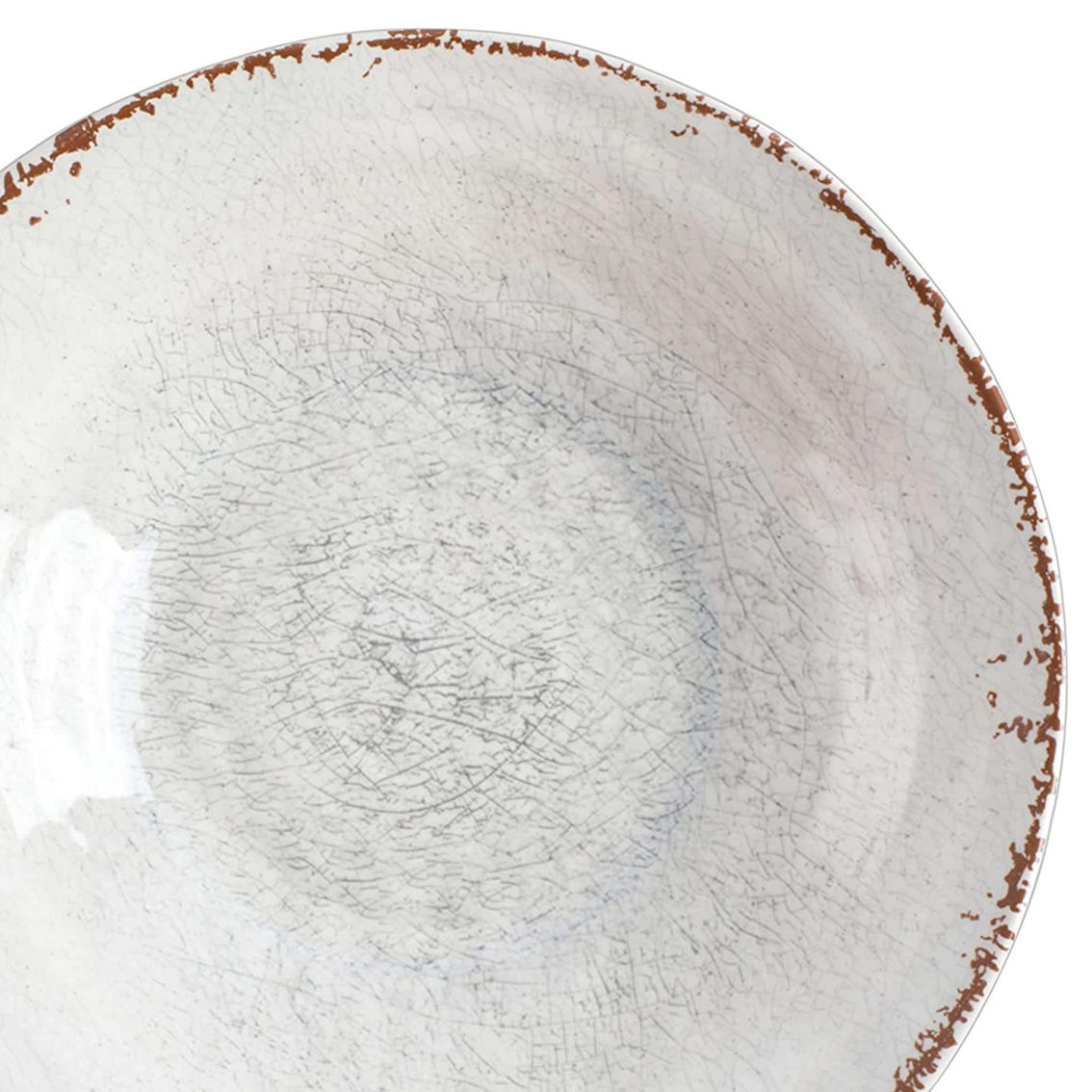 Laurie Gates Mauna 3 Piece Melamine Serving Bowl Set in White with Serving Utens - Image 3 of 5