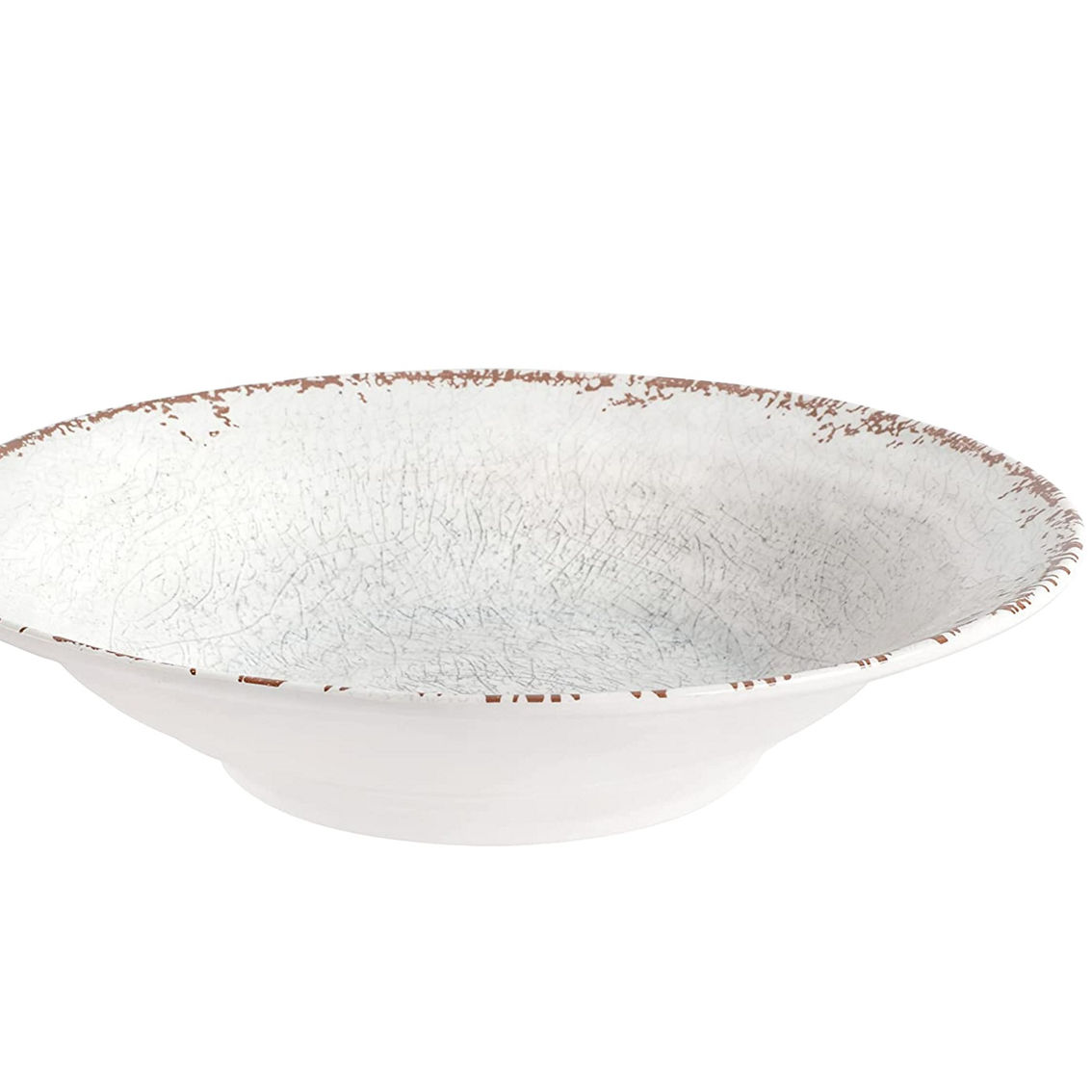 Laurie Gates Mauna 3 Piece Melamine Serving Bowl Set in White with Serving Utens - Image 4 of 5