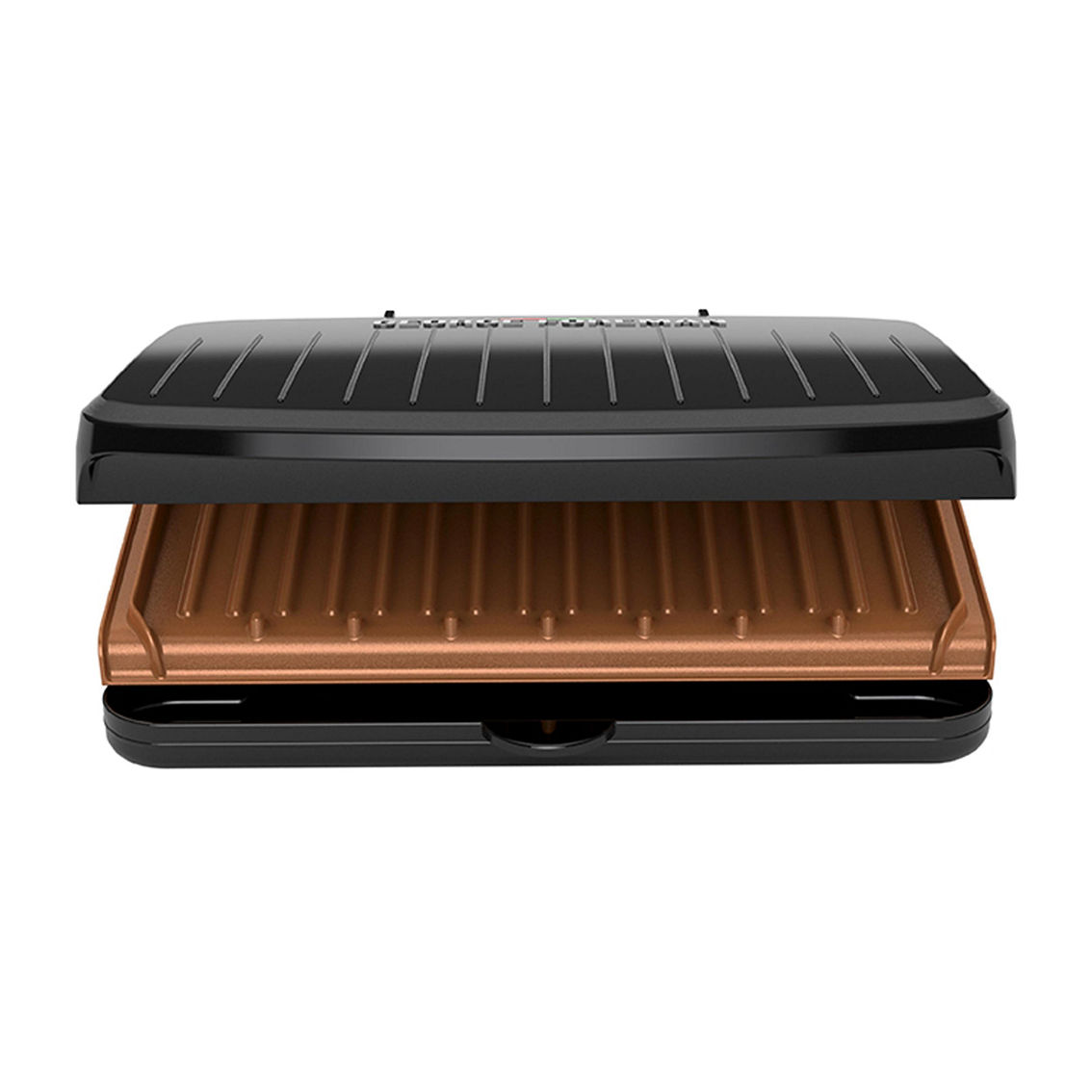 George Foreman Family Size 5 Serving Nonstick Compact Electric Indoor Grill in B - Image 2 of 5