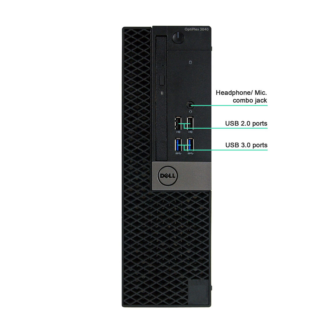 Dell 3040-SFF Core i5-6500 3.2GHz 16GB 256GB SSD PC (Refurbished) - Image 3 of 4